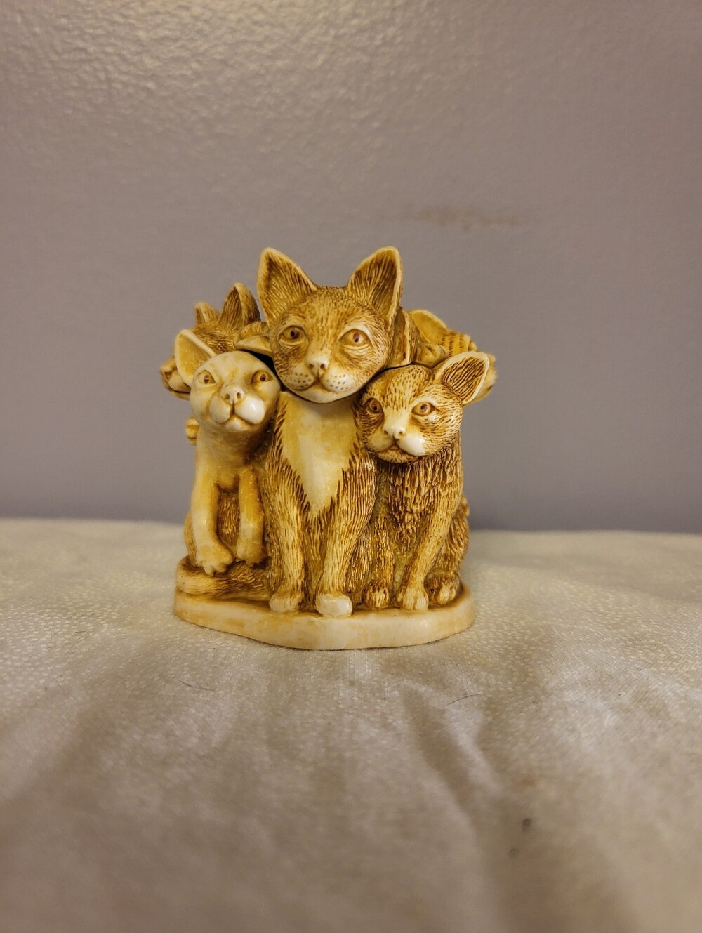 Harmony Kingdom 2.25 Inch 4 Cats Trinlet Holder Figurine - Picture 3 of 11
